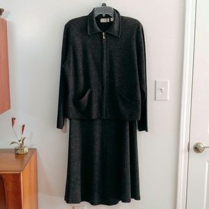 Nordstrom Skirt Jacket Suit Set Wool